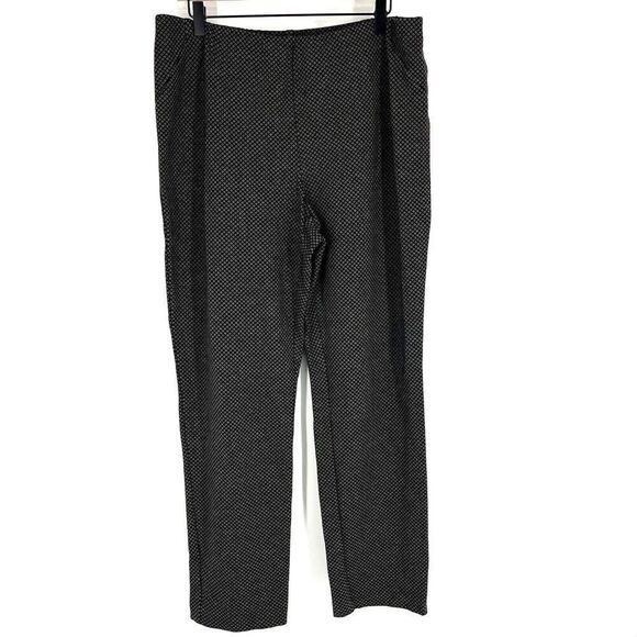 J Jill Pants Size Large Womens Black Ponte Slim Leg Pull On Diamond Stretch - Picture 1 of 7
